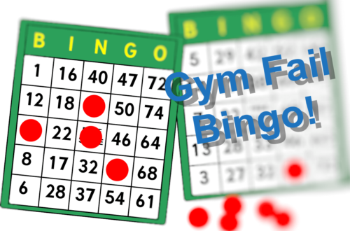 Trainingsfehler: Gym Fail Bingo